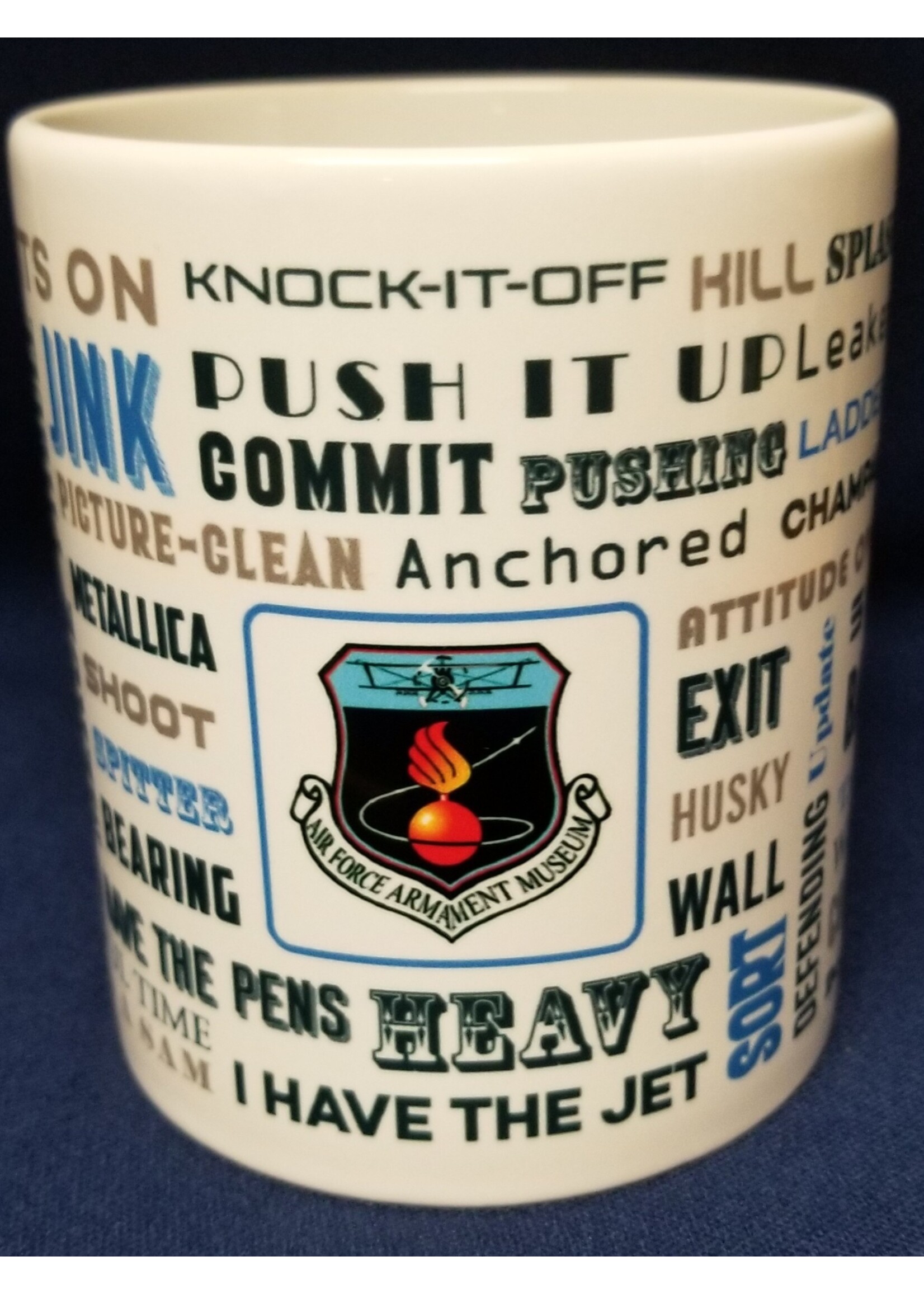 Doug Keeney Fighter Pilot Lingo  Coffee Mug AFAM Logo 11 oz.