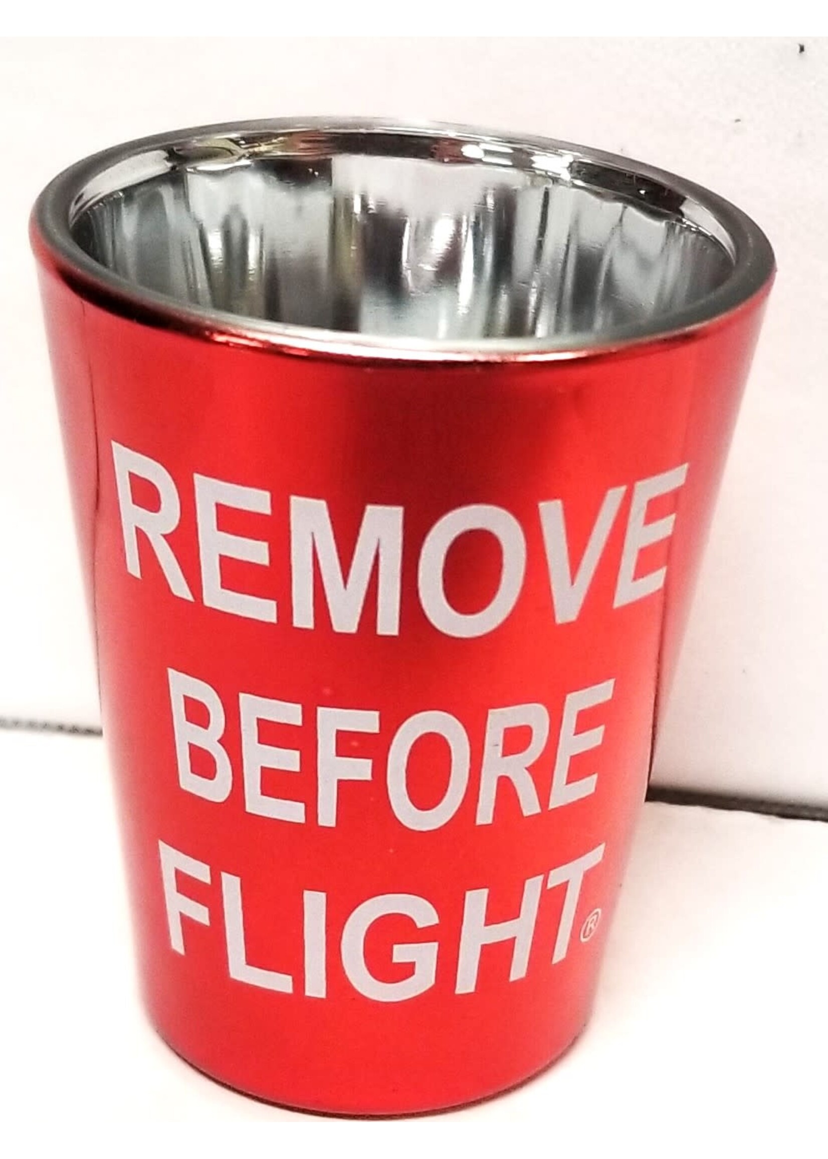 Born Aviation Shot Glass Remove Before Flight