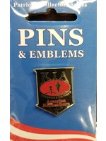 Eagle Emblems Pin KIA Black & Red 1 1/8