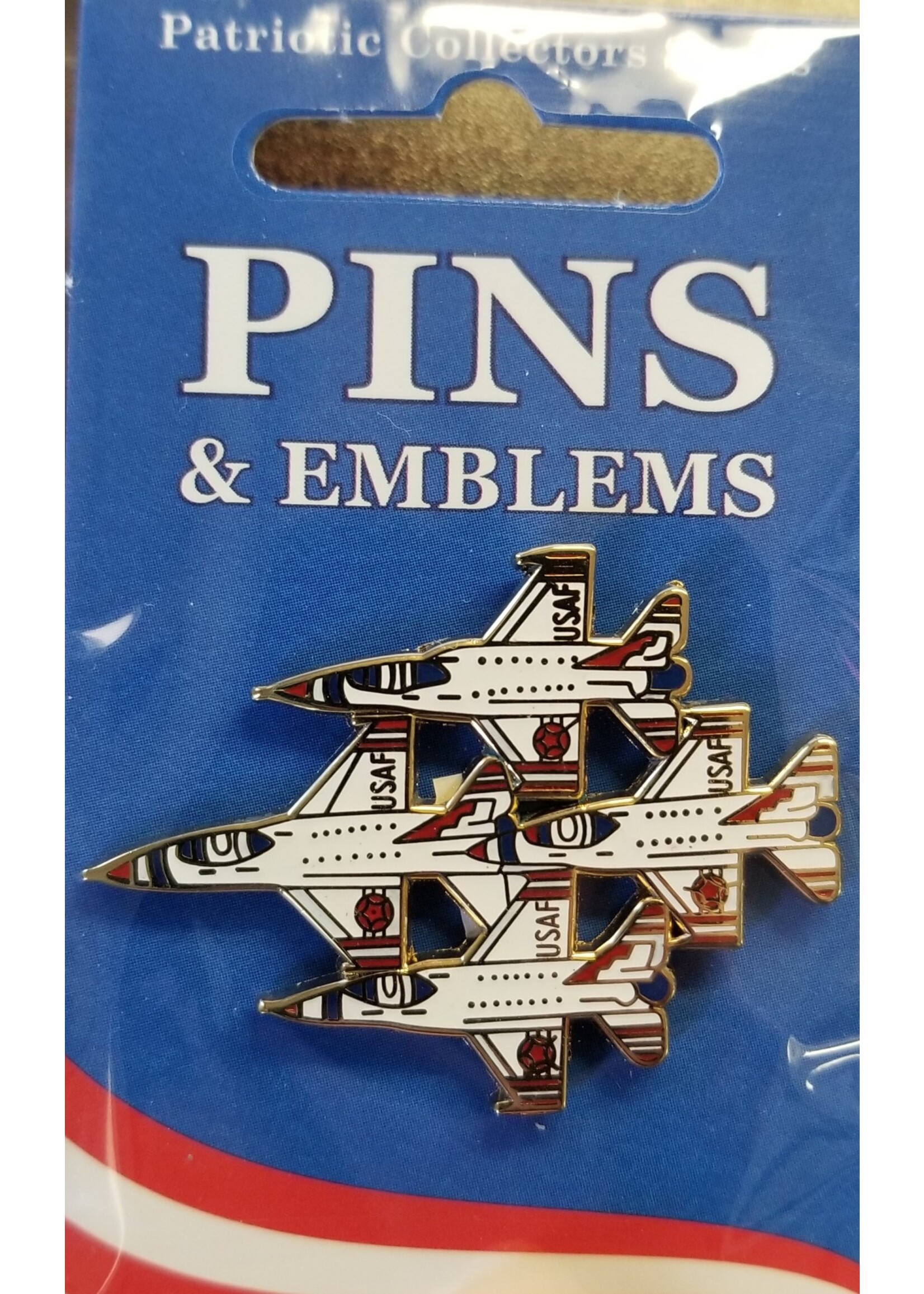 Eagle Emblems Pin F-16 Formation