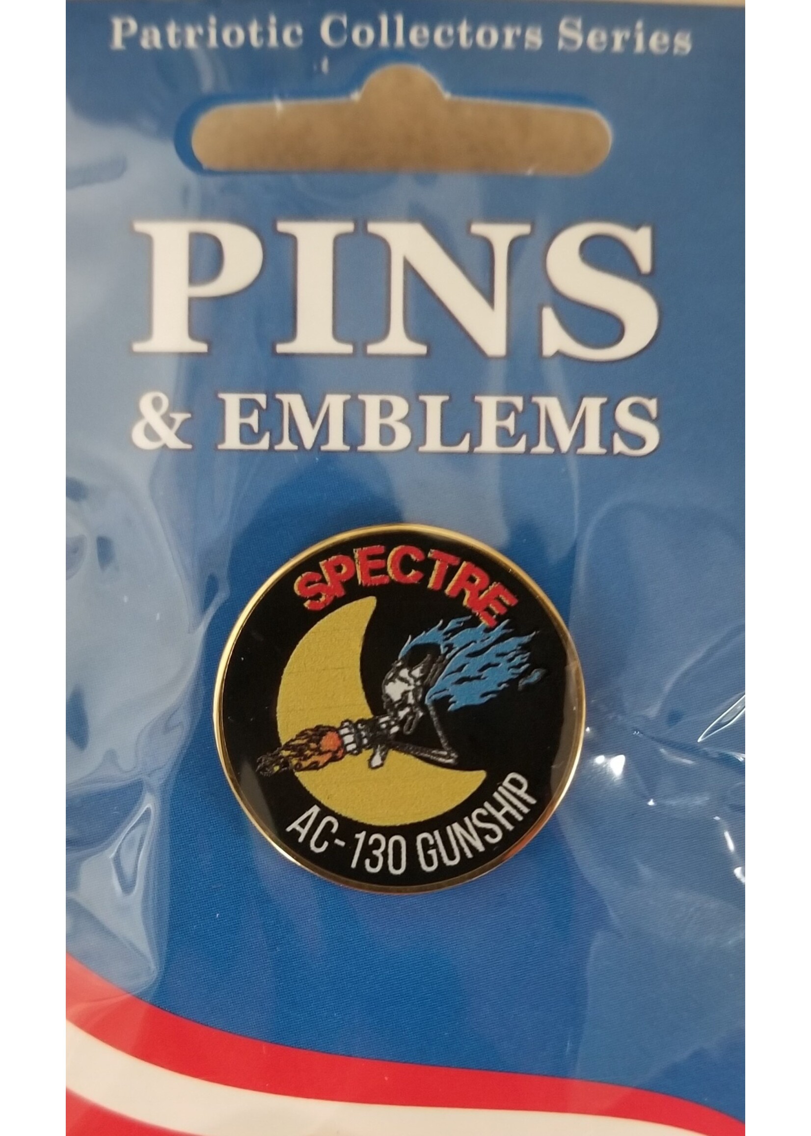 Eagle Emblems Pin AC-130 Gunship Spectre 1” round