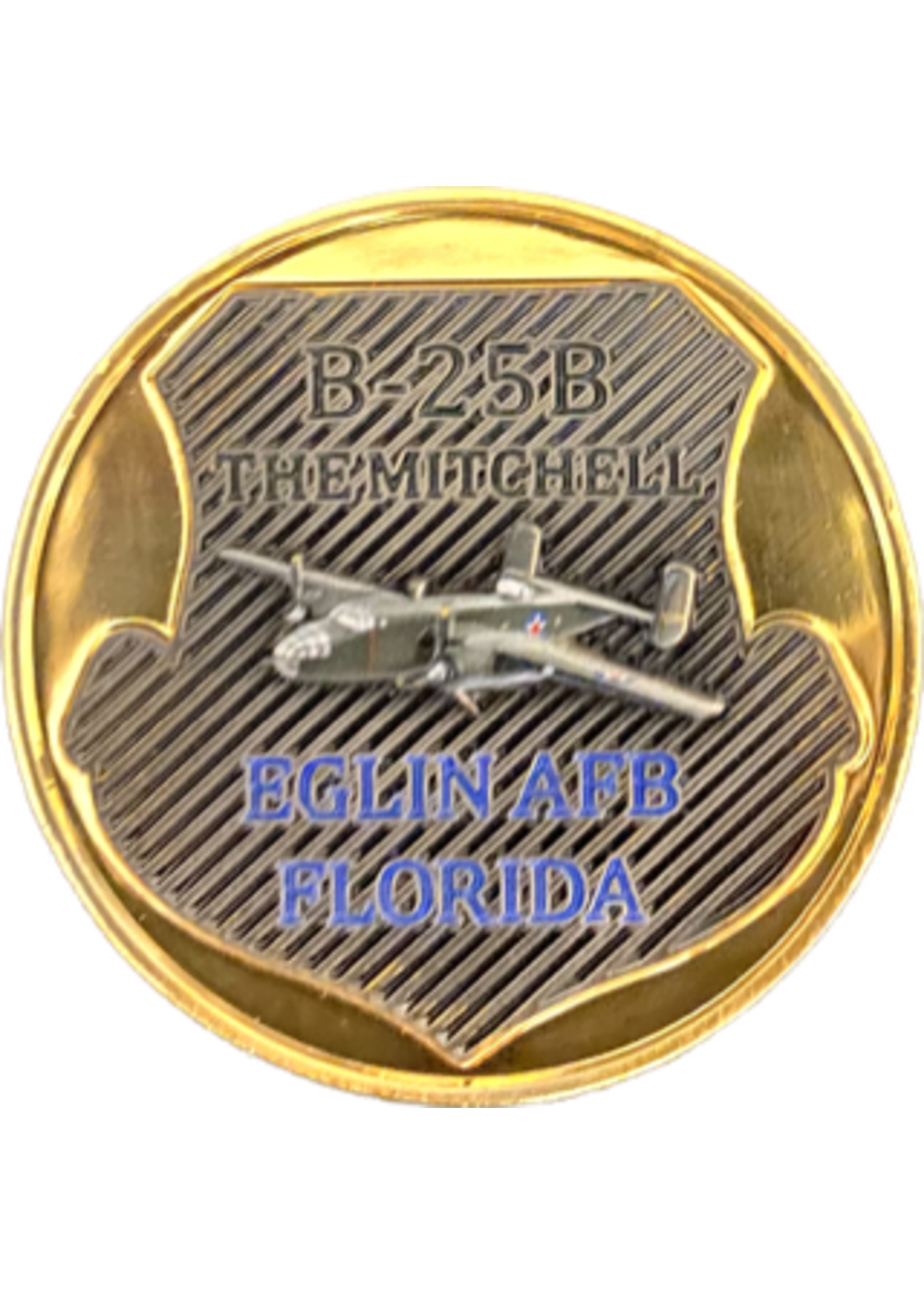 Challenge Coin AFAM Logo and B-25B