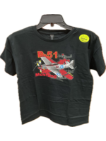 Born Aviation Youth Shirt Metallic Mustang Medium