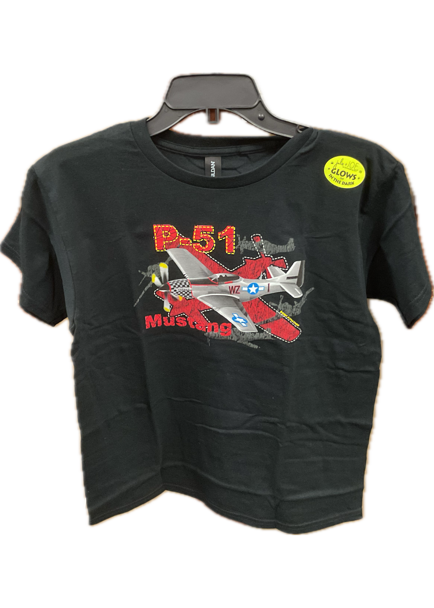 Born Aviation Youth Shirt Metallic Mustang XS