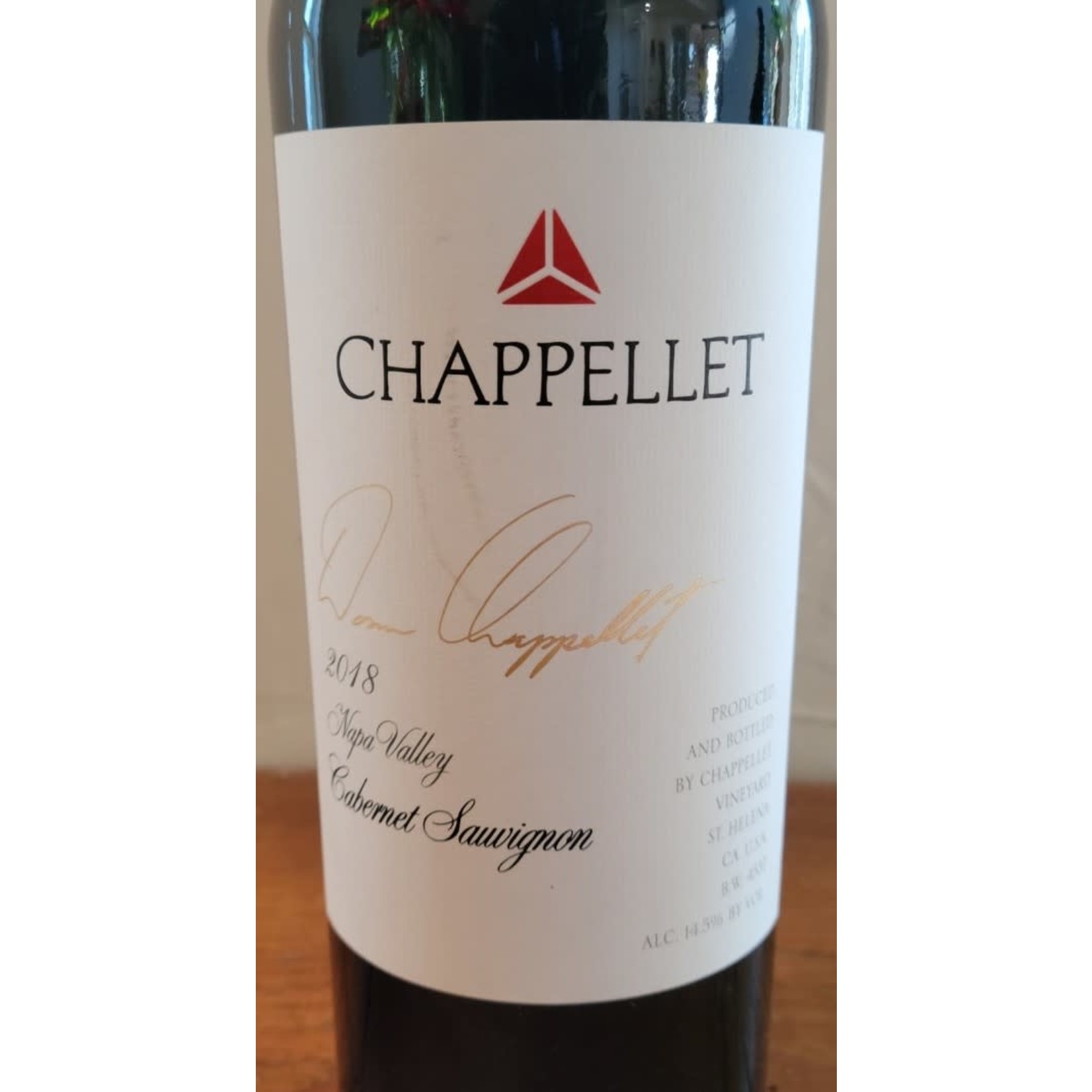 Chappelet "Signature" Cabernet Sauvignon, Napa Valley, California 2018
