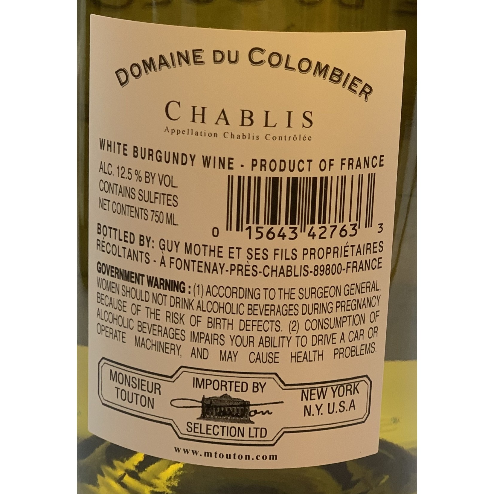 Domaine Colombier Chablis 2019