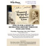 A Celebration of History, Food & Wine w/ The Brick Store Museum, 12/16, 5:30-7:30