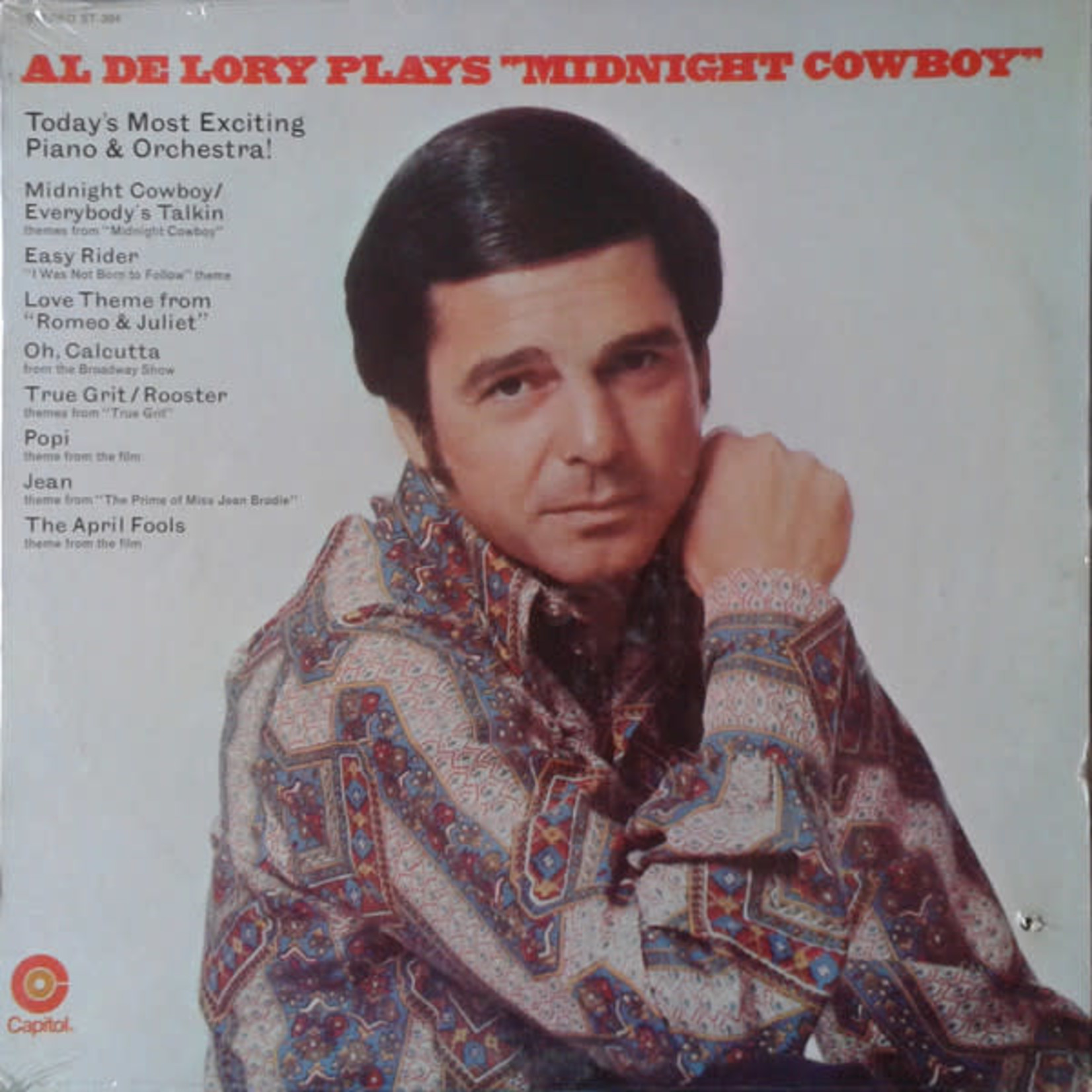 Al De Lory Al De Lory - Al De Lory Plays "Midnight Cowboy" (VG+, 1969, LP, Capitol Records – ST-394)