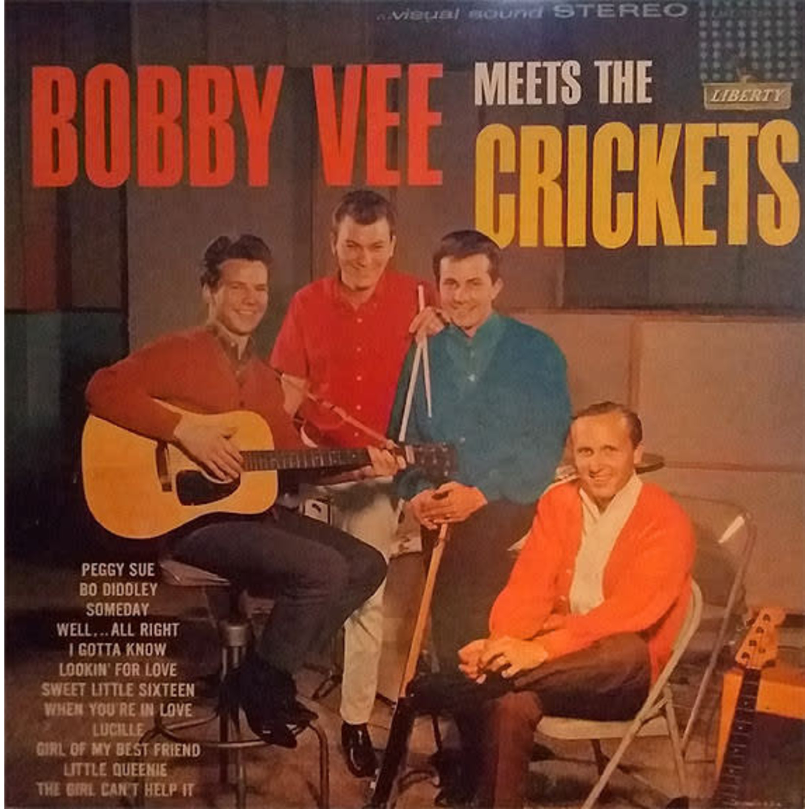 Bobby Vee Bobby Vee, The Crickets – Bobby Vee Meets The Crickets (G, 1963, LP, Liberty – LST-7228)