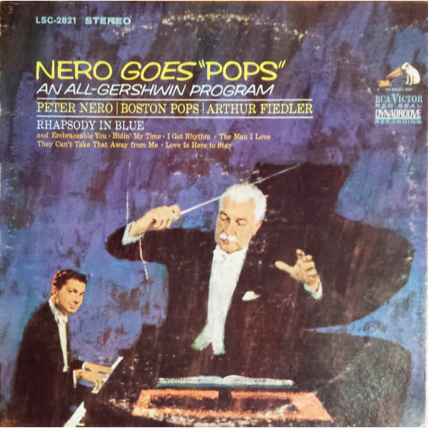 Peter Nero Peter Nero | Boston Pops | Arthur Fiedler – Nero Goes "Pops" An All Gershwin Program (VG, 1963, LP, RCA Victor Red Seal – LSC-2821, Canada)