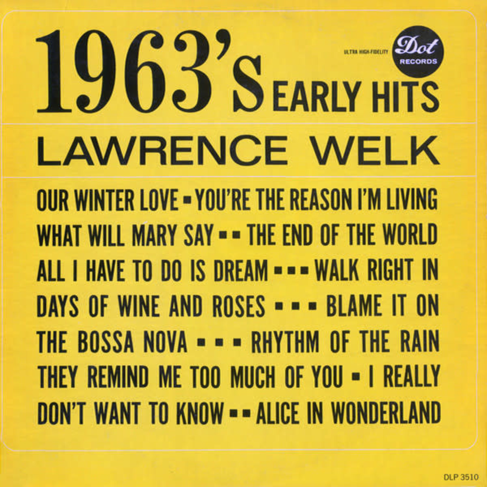 Lawrence Welk Lawrence Welk – 1963's Early Hits (VG)