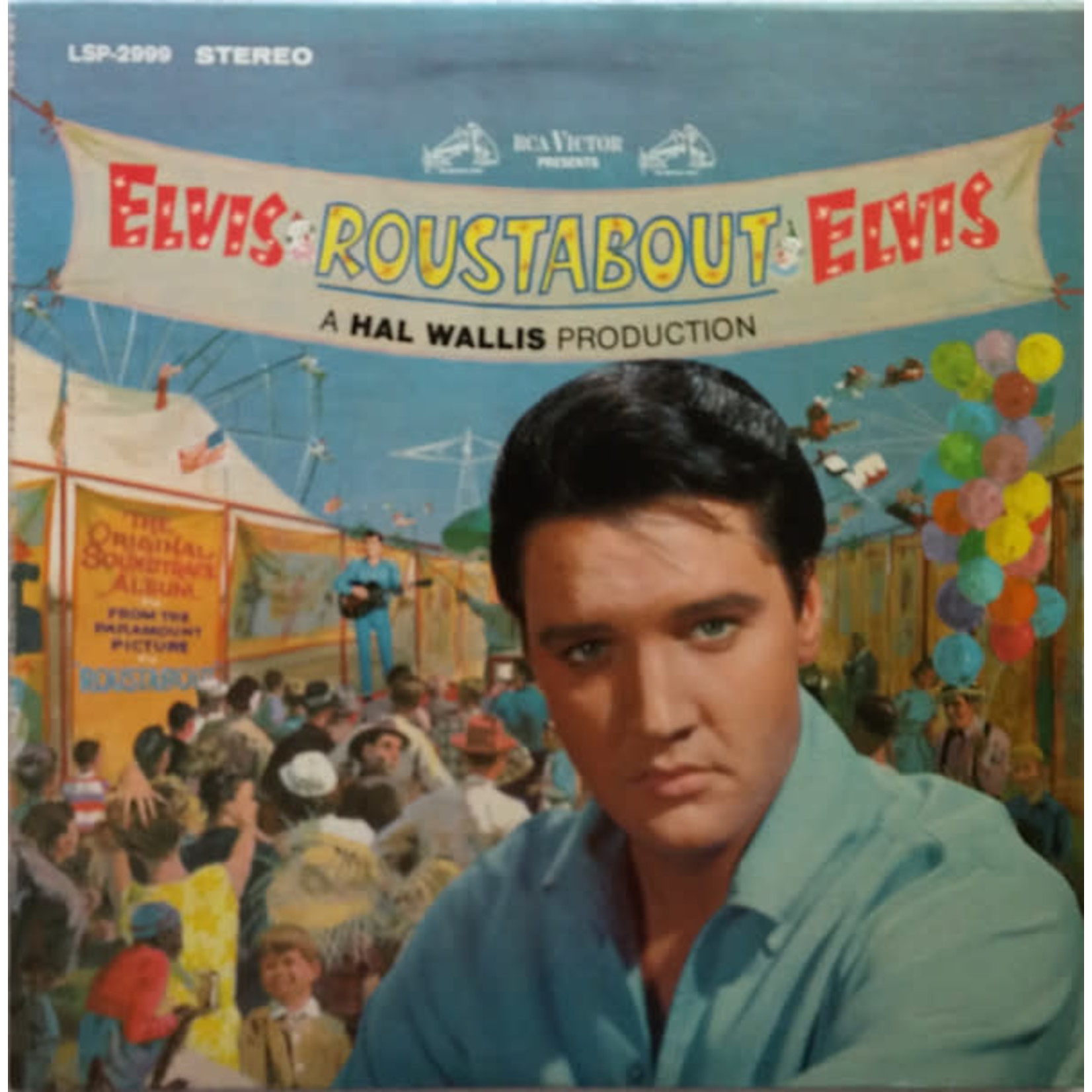 Elvis Presley Elvis Presley – Roustabout (G-, 1964, LP, Rare Hybrid Labels, RCA Victor – LPM-2999, USA)