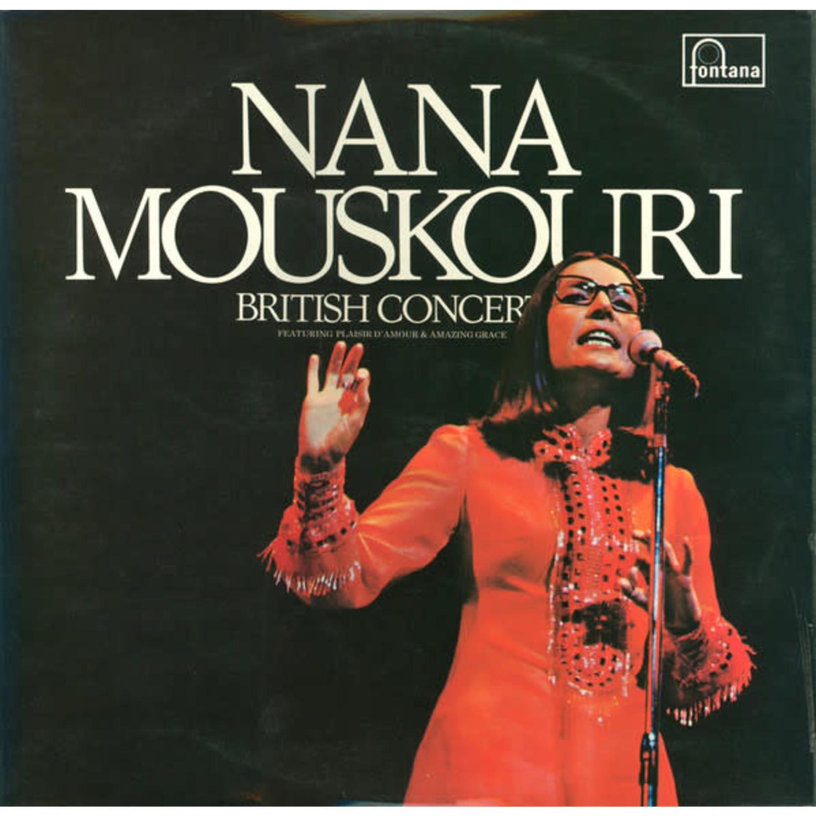 Nana Mouskouri Nana Mouskouri ‎– British Concert  (VG, 1972, LP, Fontana – 6651 003, Canada)