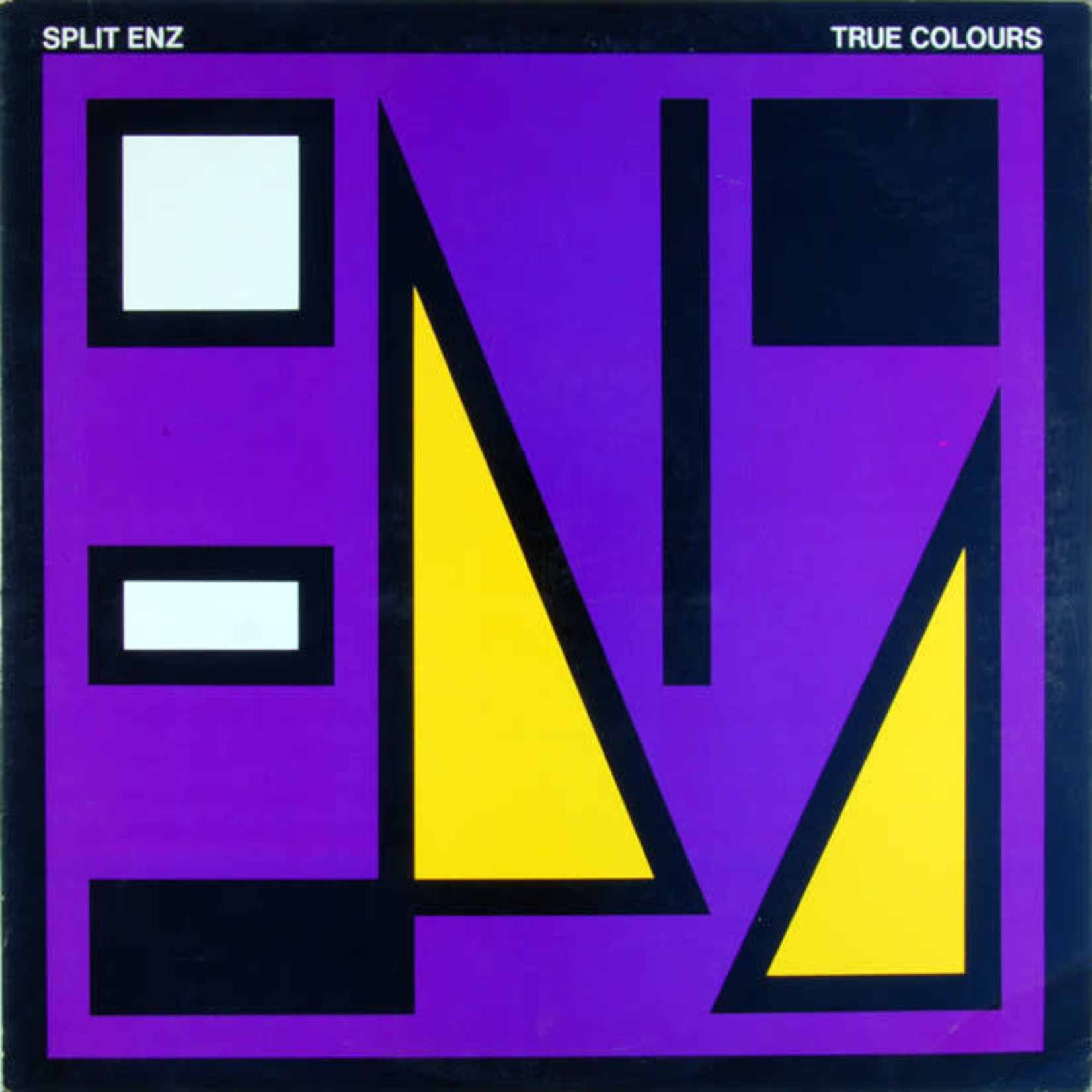Split Enz Split Enz – True Colours (VG, 1980, LP, Etched, Purple Cover, A&M Records – SP 4822, Canada)