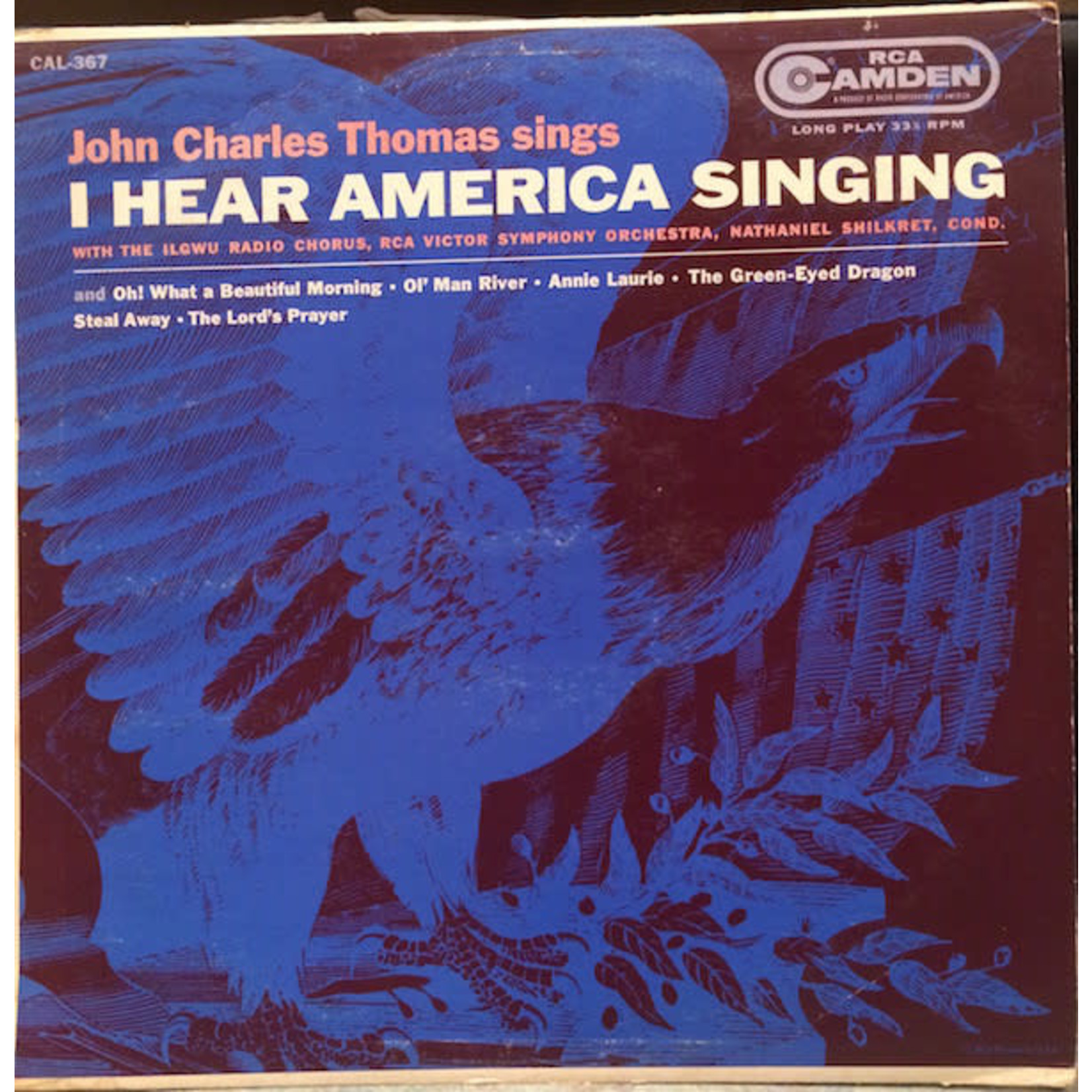 John Charles Thomas John Charles Thomas – I Hear America Singing (VG, LP, RCA Camden – CAL-367. Canada)