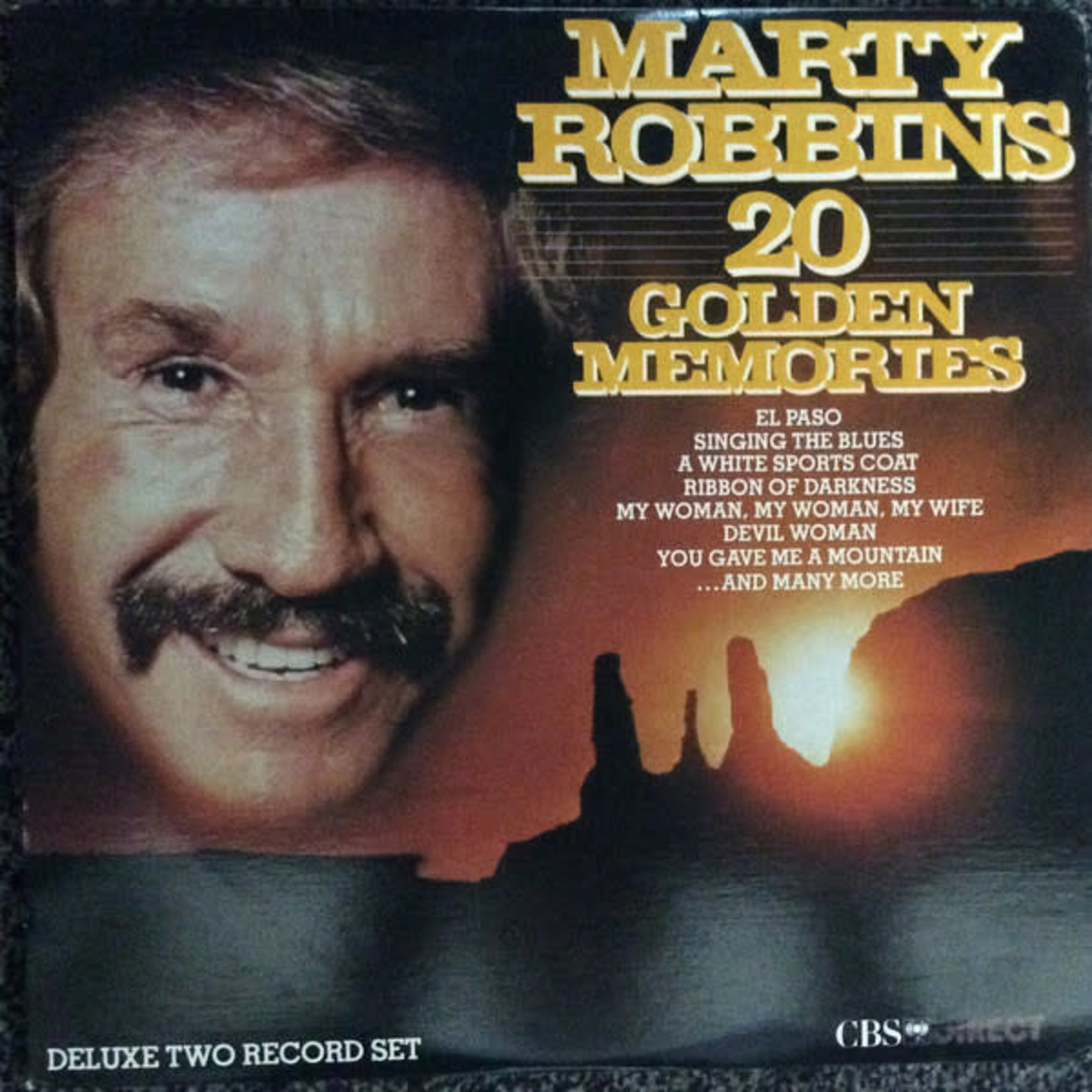 Marty Robbins Marty Robbins – 20 Golden Memories (VG, 1983, 2LP, CBS Direct – CDM2-048)