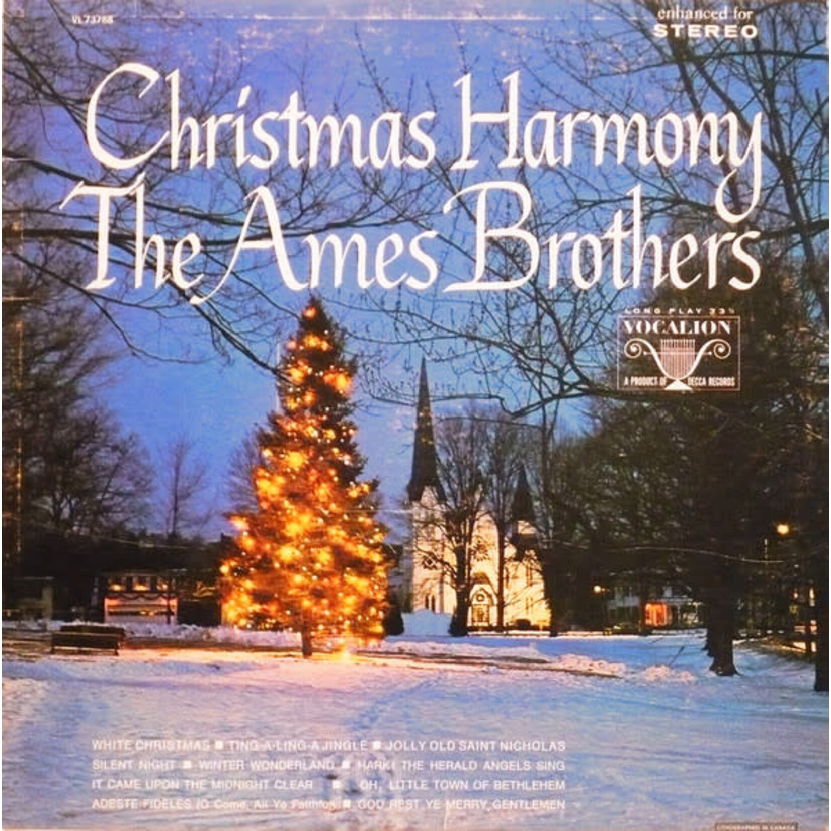 The Ames Brothers The Ames Brothers - Christmas Harmony (G, 1966, LP, Vocalion – VL 73788, Canada)