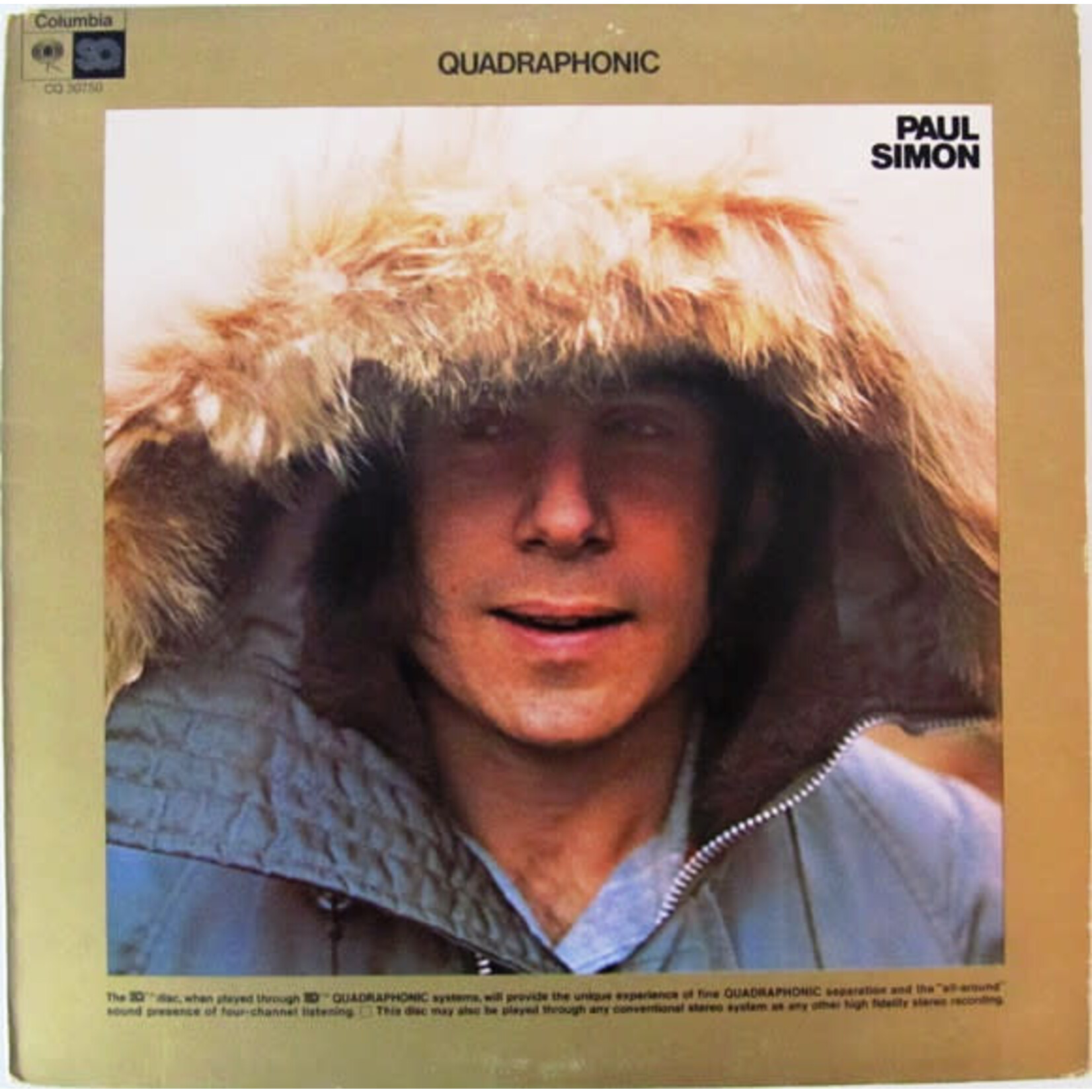 Paul Simon Paul Simon – Paul Simon (VG, 1972, Quadraphonic, Columbia – CQ 30750)