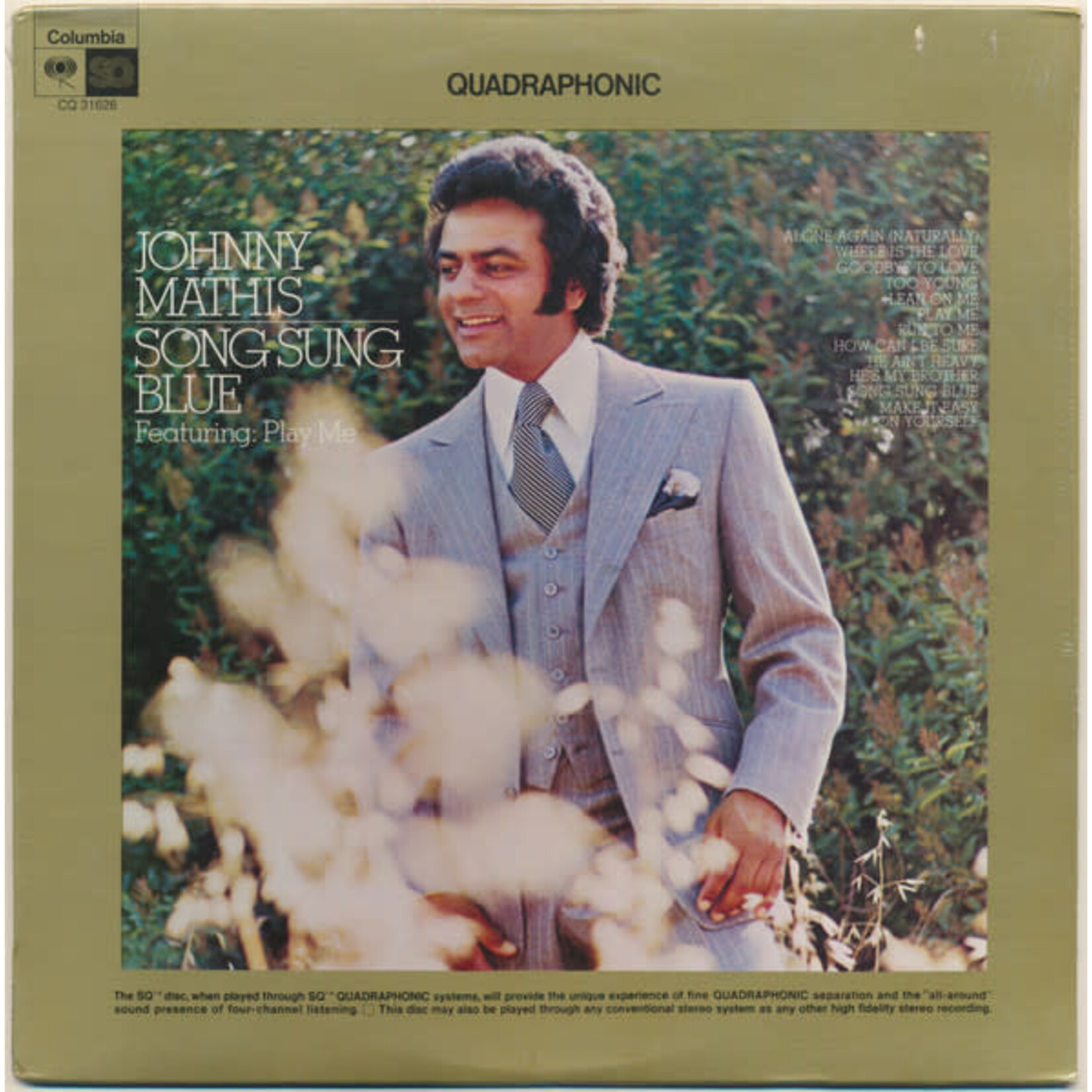 Johnny Mathis Johnny Mathis – Song Sung Blue (FACTORY SEALED, 1972, Quadraphonic, Columbia – CQ 31626) DSG