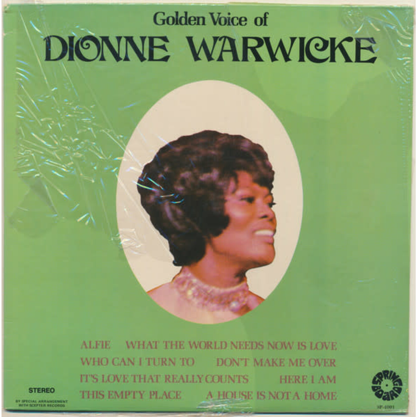 Dionne Warwick Dionne Warwicke – Golden Voice Of Dionne Warwicke (VG, 1972, LP, Springboard – SPB 4001 / SP-4001) DSG