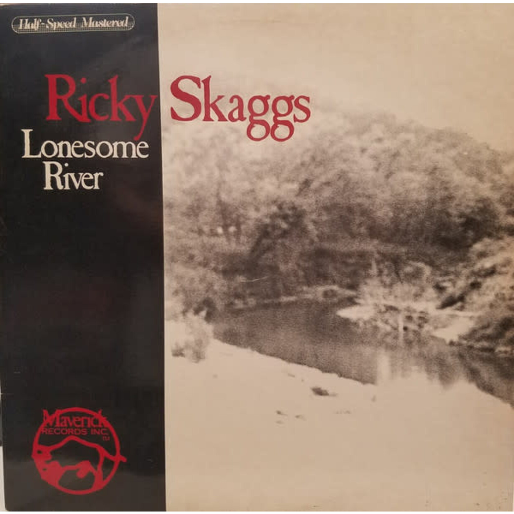 Ricky Skaggs Ricky Skaggs – Lonesome River (Ralph Stanley And The Clinch Mountain Boys) (VG, 1983, LP, Half Speed Mastered, Maverick Records Inc. – MLP 1002)