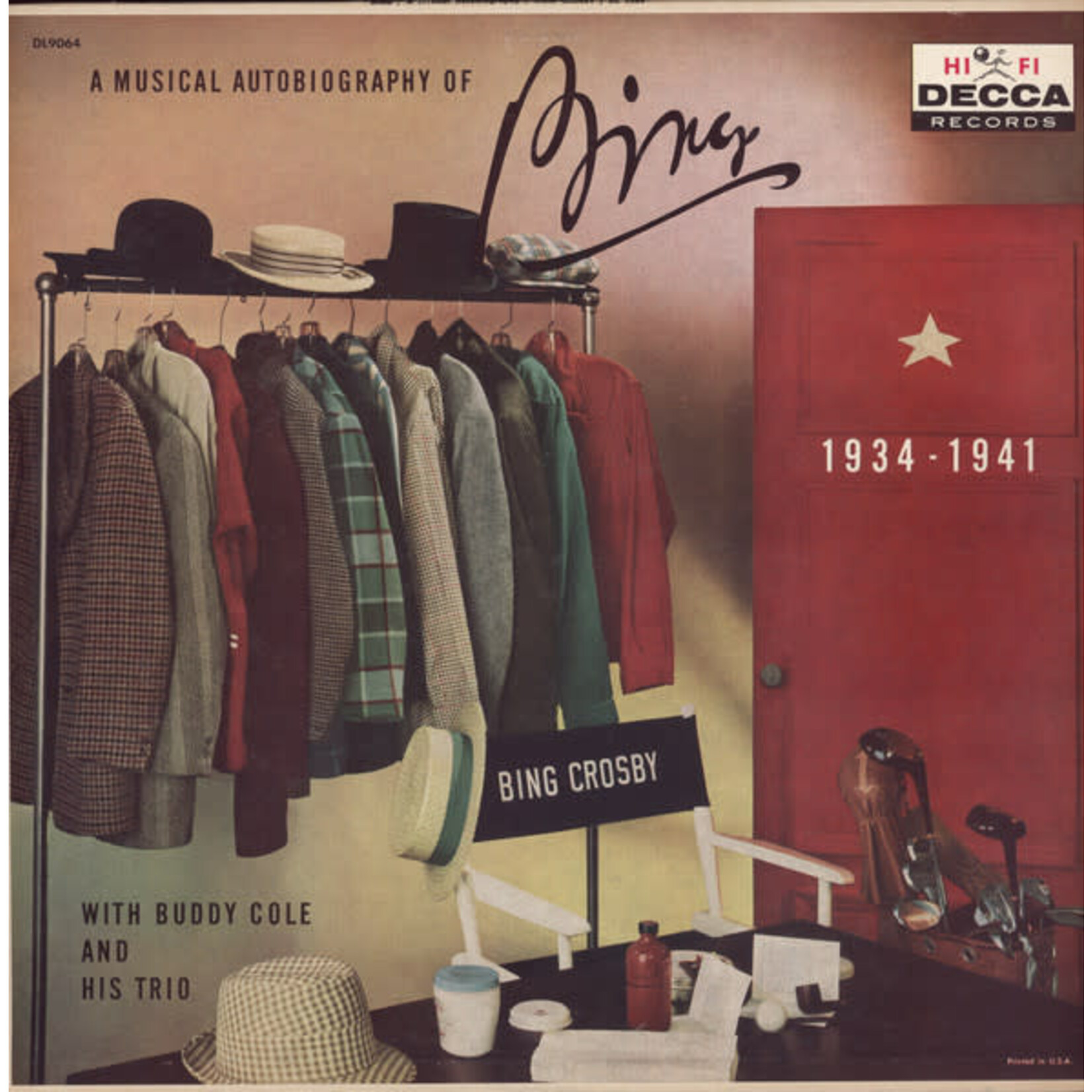 Bing Crosby Bing Crosby With Buddy Cole And His Trio – A Musical Autobiography Of Bing 1934-1941 (VG, 1958, LP, Decca – DL 9064)