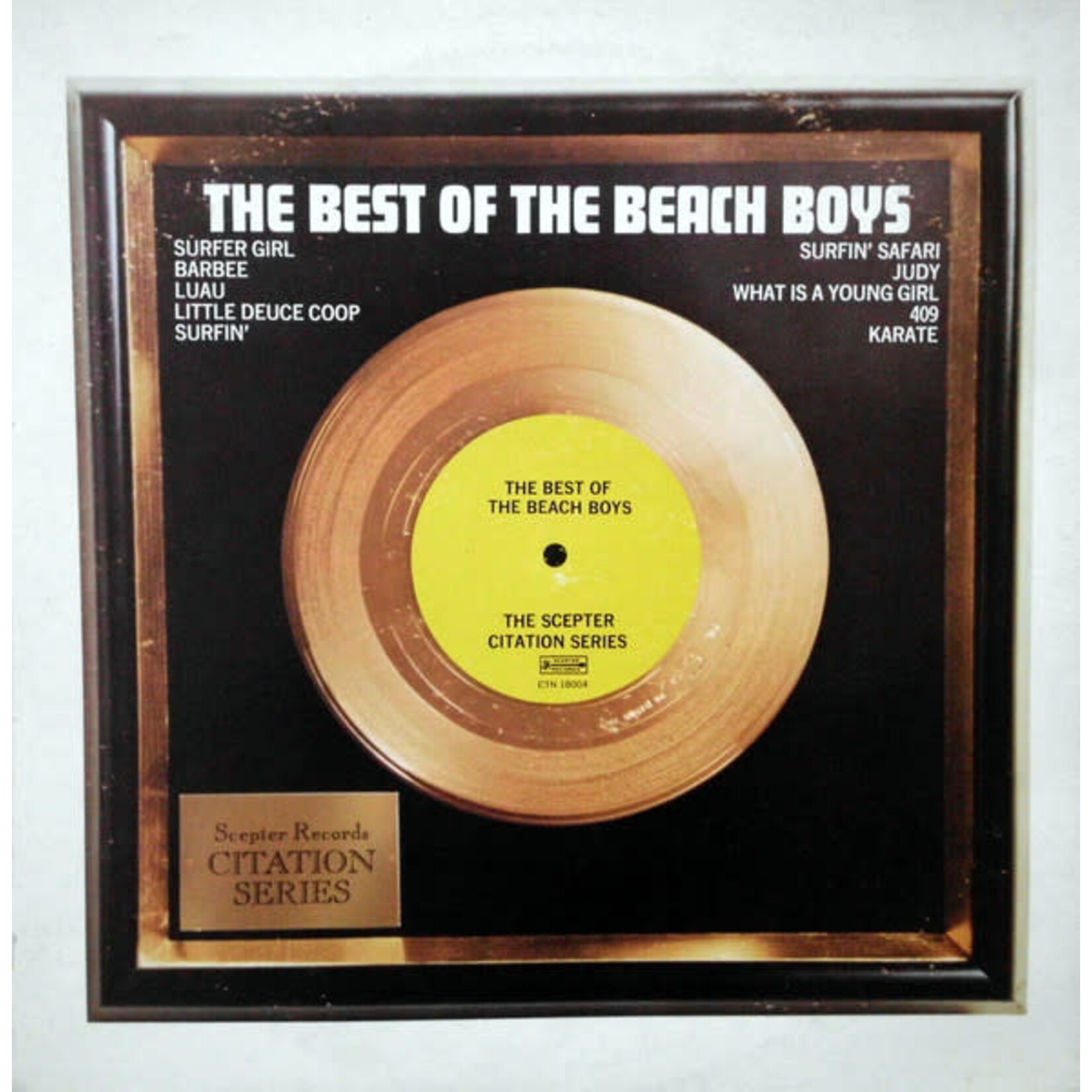 The Beach Boys – The Beach Boys' Greatest Hits: 1961-1963 (VG, 1972, LP, Scepter Records – CTN 18004) SCAZ