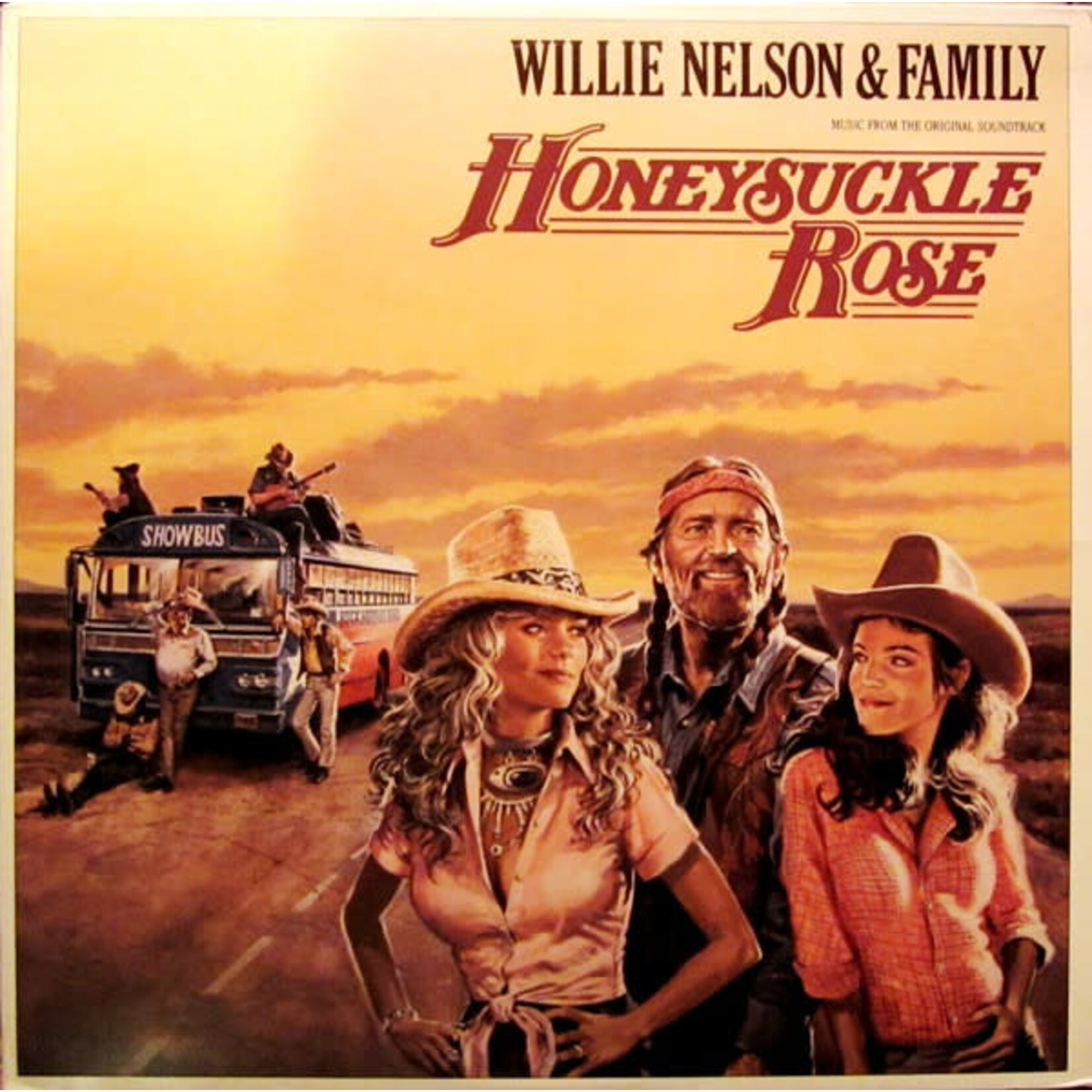 Willie Nelson Willie Nelson & Family – Honeysuckle Rose (Music From The Original Soundtrack) (VG, 1980, 2LP, Columbia – S2 36752)