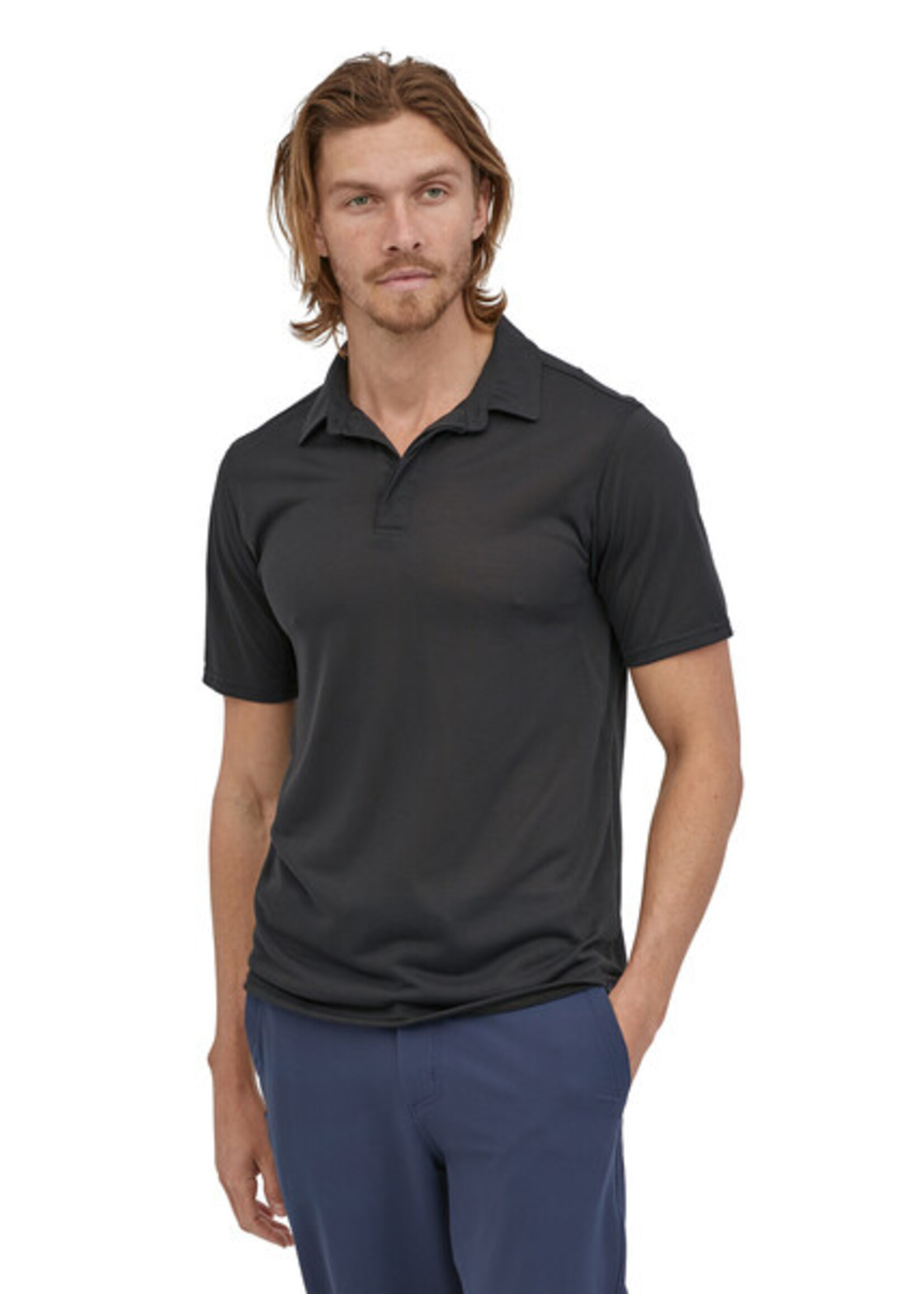 patagonia Capilene Cool Trail ポロシャツ M 黒 patagonia - patagonia キャプリーンクールトレイルポロ 黒