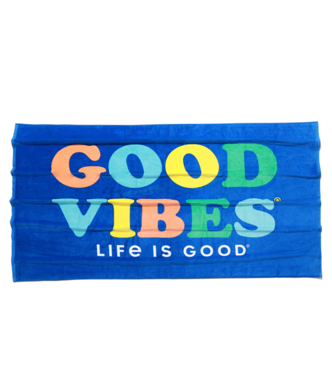 Life is Good Berkshire Happy Place Beach Towel