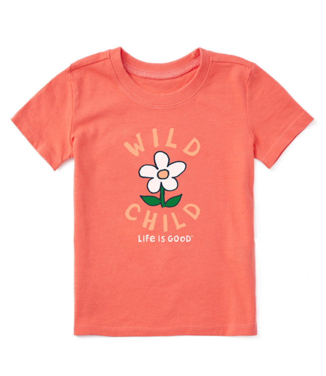 Life is Good Toddler Wild Child Flower Crusher Tee