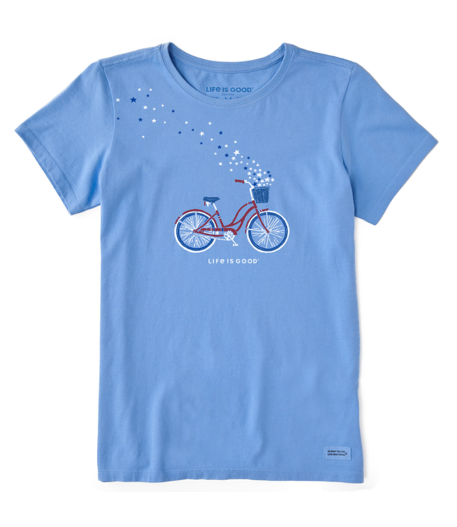 Life is Good Women's Americana Bike Crusher Tee