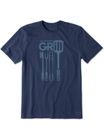 Life is Good Life is Good Men's All Up in My Grill Crusher Tee