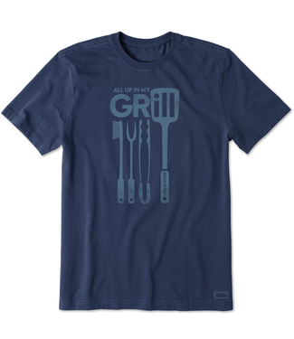 Life is Good Life is Good Men's All Up in My Grill Crusher Tee