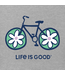 Life is Good Women's Flower Bike Crusher Vee