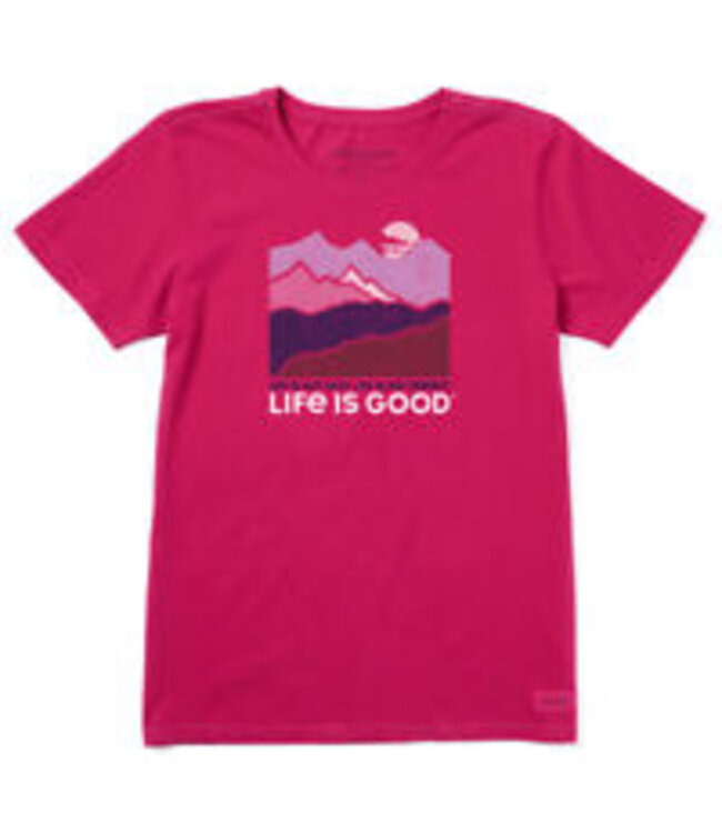 LIFE IS GOOD WOMEN'S LIFE ISN'T EASIER CRUSHER TEE