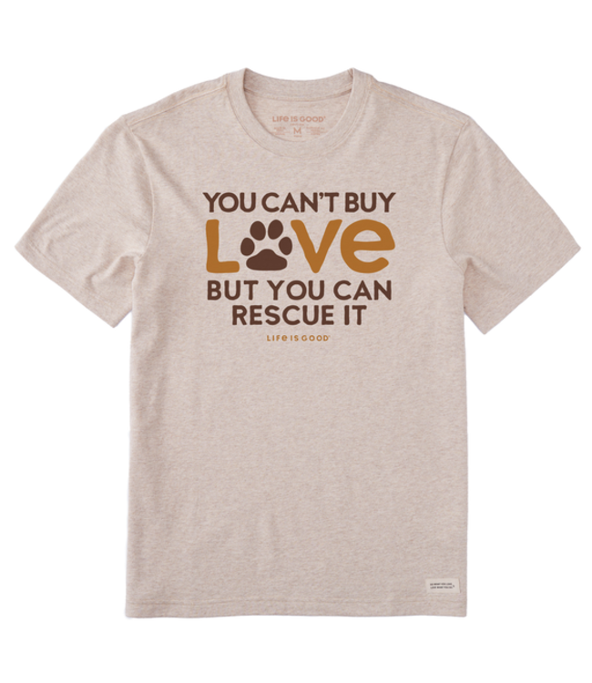 Life is Good Men's You Can Rescue Love Short Sleeve Tee
