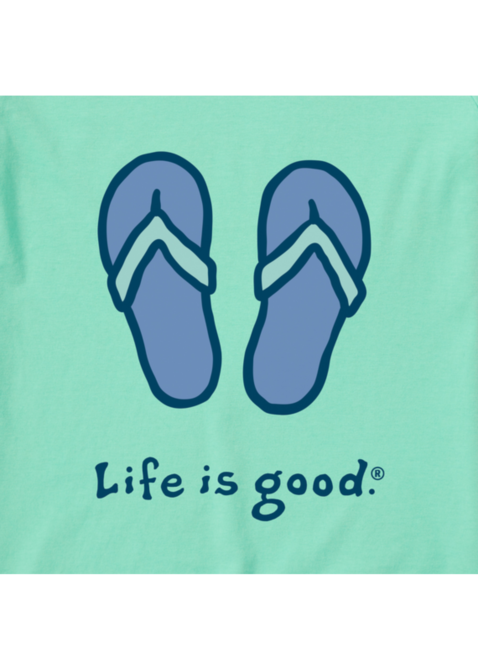 Life is Good Life is Good Women's Flip Flops Crusher Vee