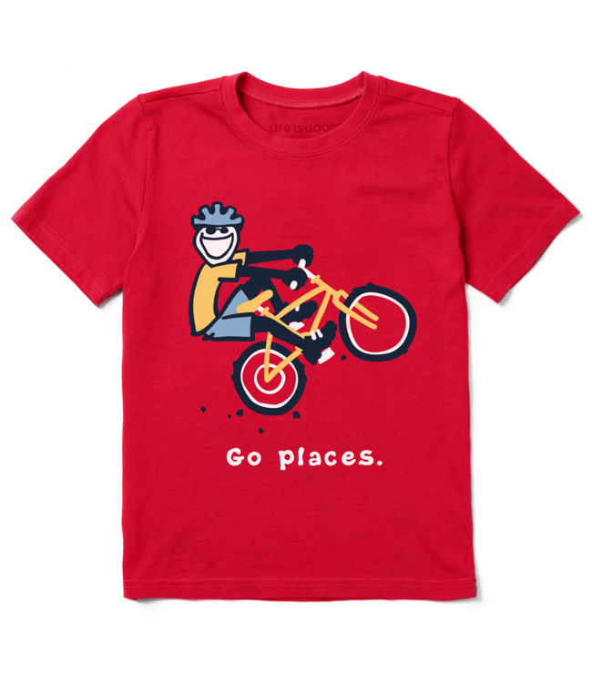 Life is Good Kids Go Places Jake Crusher Tee