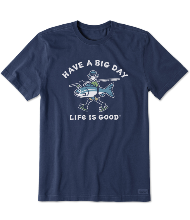 Life is Good Men's Have a Big Day Fishing Crusher Tee - Tygart Mountain  Sports, Ludlow, Vermont