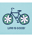 Life is Good Women's Flower Bike Crusher Tee