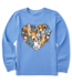 Life is Good Kids Heart of Dogs Long Sleeve Crusher Tee