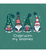 Life is Good Women's Chillin' With My Gnomies Long Sleeve Crusher Vee