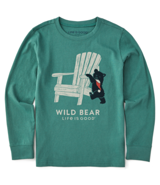 Life is Good Life is Good Kids Holiday Adirondacks Long Sleeve Crusher Tee