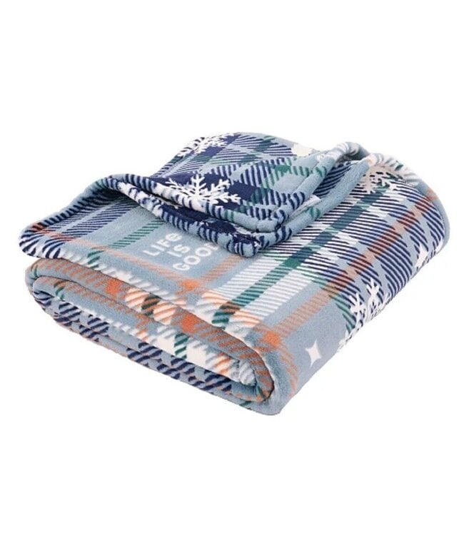 Life is Good Berkshire Plush Sherpa Throw Blanket Tygart Mountain