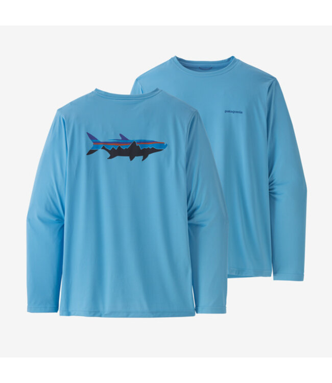 Patagonia Men's Long-Sleeved Capilene Cool Daily Fish Graphic Shirt