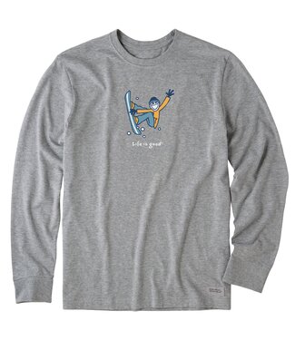 Life is Good Life is Good Men's Jake Snowboarding Long Sleeve Crusher Tee