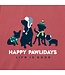 Life is Good Men's Happy Pawliday Pups Long Sleeve Crusher Tee