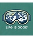 Life is Good Men's Ski Goggle Landscape Long Sleeve Crusher Tee; New!