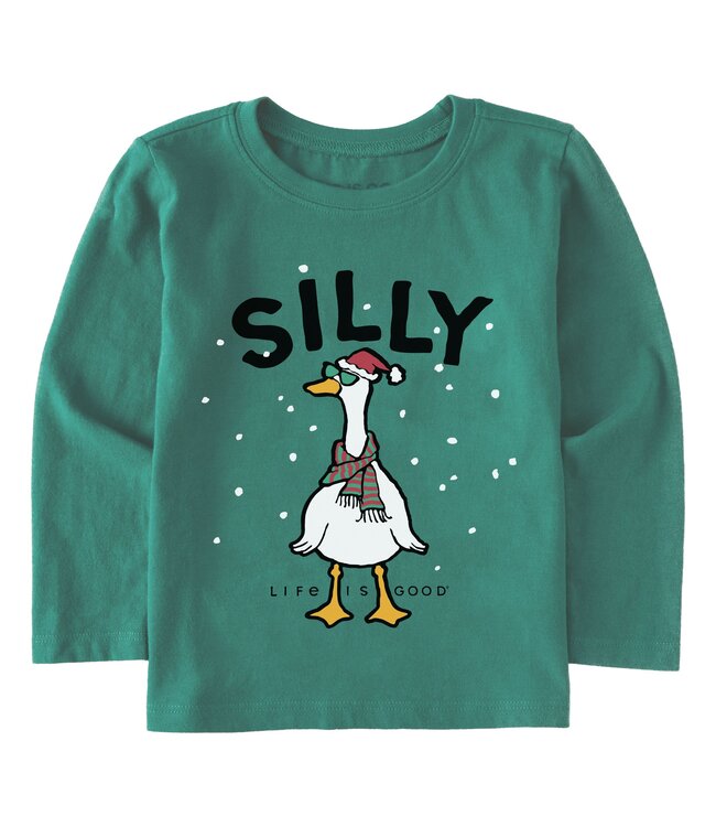 Life is Good Toddlers Silly Goose Long Sleeve Crusher Tee